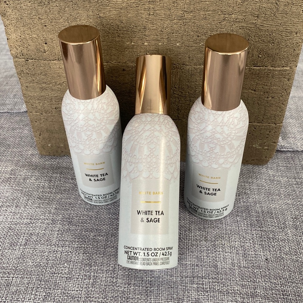 White Tea and Sage room spray (set of 3)